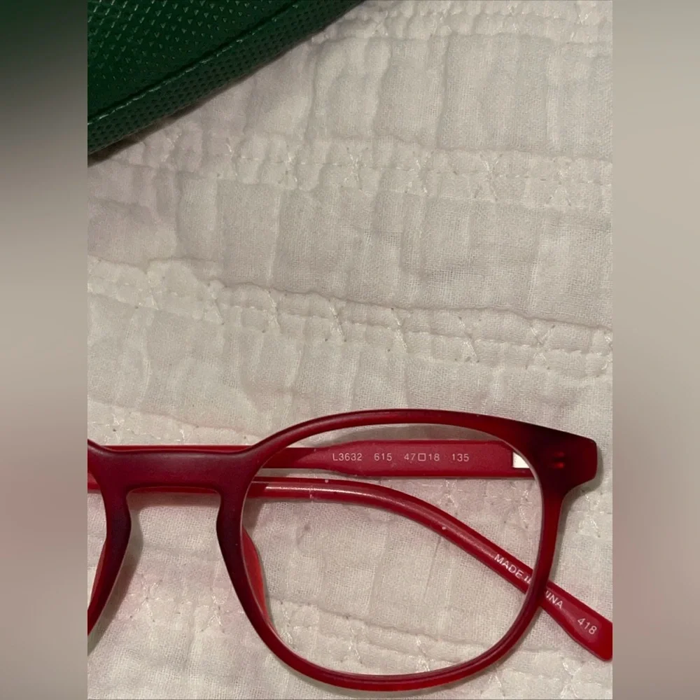 Lacoste Unisex Glasses 615-47-18 L3632 Red.